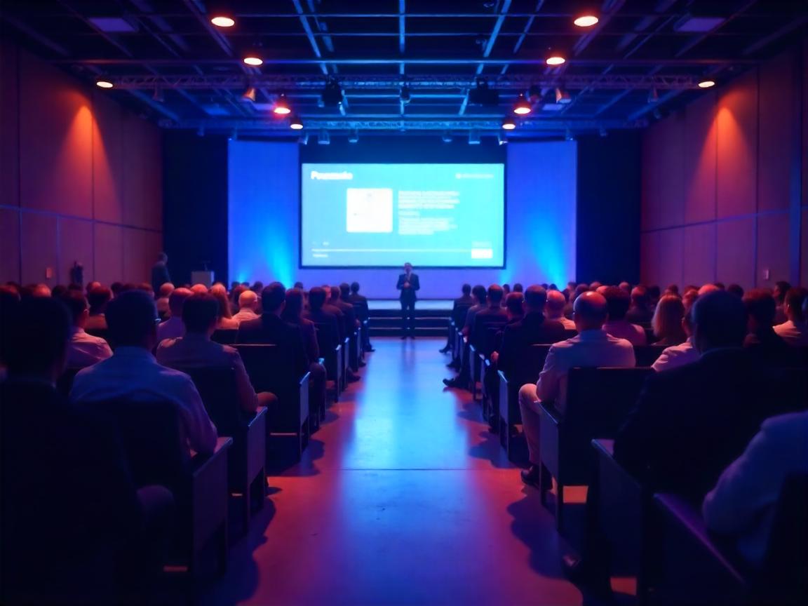 Público participando de uma palestra de tecnologia